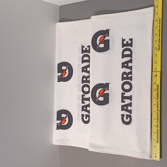 NEW! NEW! 2- Official Gatorade NFL White/Black and Orange Sideline Towels WOW!! - Picture 2 of 9